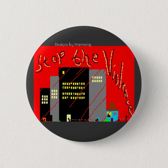 Stop The Violence Button (Front)