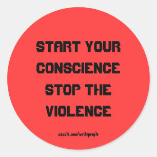 Stop the violence stickers