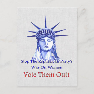 Stop The War On Women Postcard