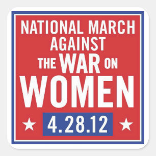 Stop The War On Women Stickers