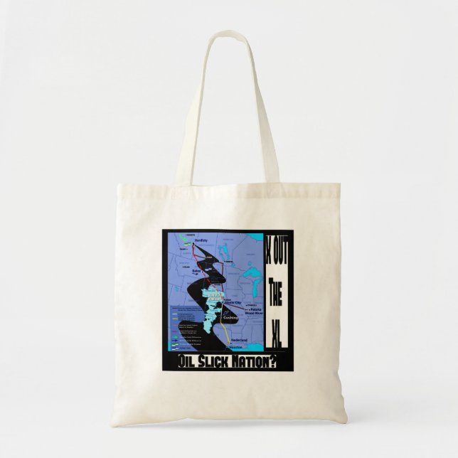 Stop the XL Pipeline Extension Tote Bag (Front)