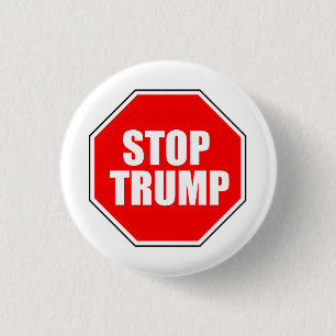 "STOP TRUMP" 1.25-inch 1 Inch Round Button