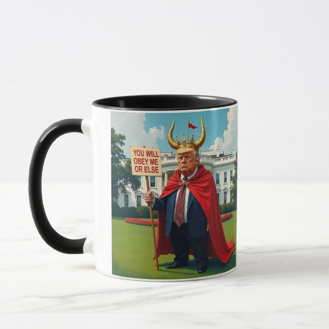 Stop Trump Authoritarianism satire Mug (Left)