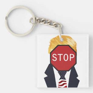 Stop Trump Keychain