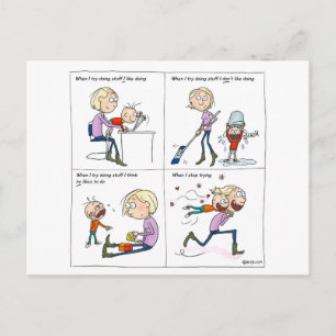 Stop Trying Postcard