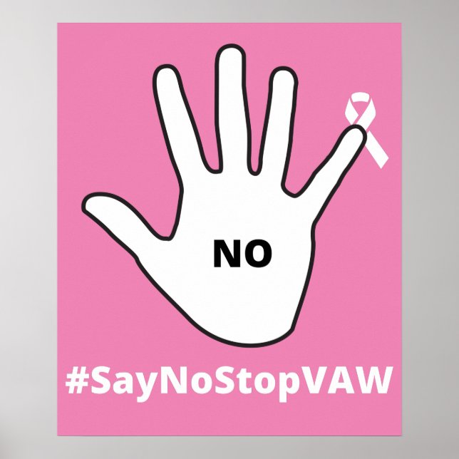 Stop Violence Against Women Poster (Front)