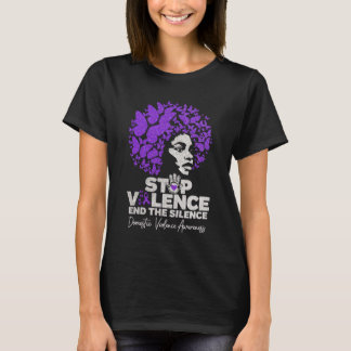 Stop Violence End The Silence Domestic AwarT-Shirt T-Shirt