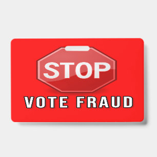 Stop Vote Fraud Badge