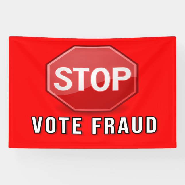Stop Vote Fraud Banner (Horizontal)
