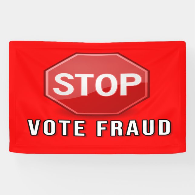 Stop Vote Fraud Banner (Horizontal)