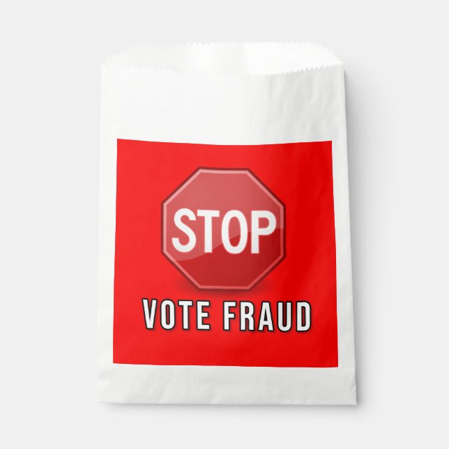 Stop Vote Fraud Favour Bag (Front)
