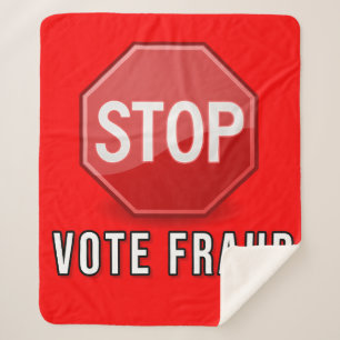 Stop Vote Fraud Sherpa Blanket