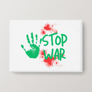 Stop War – Bold Handprint Anti-War Graphic Design