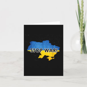 Stop War In Ukraine _ Support Ukrainians _ No War  Card
