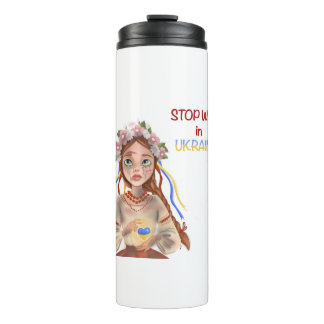stop war in Ukraine Thermal Tumbler