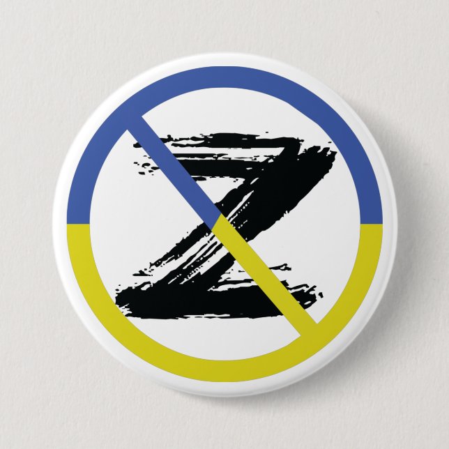 Stop war in Ukraine Throw Pillow 3 Inch Round Button (Front)
