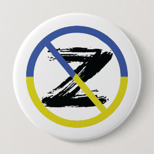 Stop war in Ukraine Throw Pillow 4 Inch Round Button