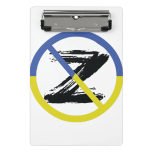 Stop war in Ukraine Throw Pillow Mini Clipboard