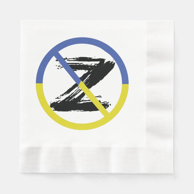 Stop war in Ukraine Throw Pillow Napkin (Front)
