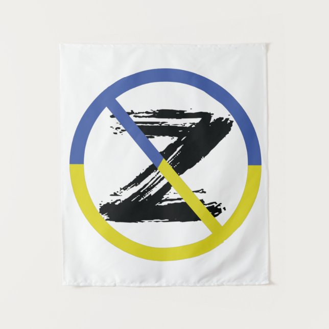 Stop war in Ukraine Throw Pillow Tapestry (Front)