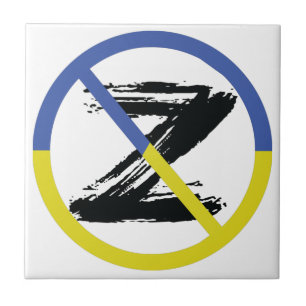 Stop war in Ukraine Throw Pillow Tile