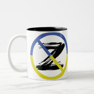 Stop war in Ukraine Throw Pillow Two-Tone Coffee Mug