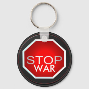 Stop War Keychain