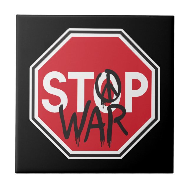 Stop War Tile (Front)