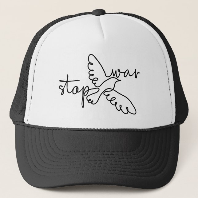 Stop War Trucker Hat (Front)