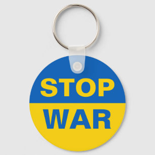 Stop War Ukraine Ukrainian Keychain