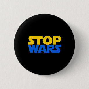 Stop Wars Ukraine Slava Ukrainian Flag Sunflower U 2 Inch Round Button