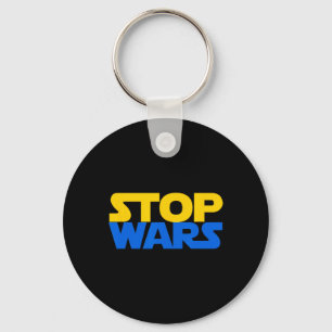 Stop Wars Ukraine Slava Ukrainian Flag Sunflower U Keychain