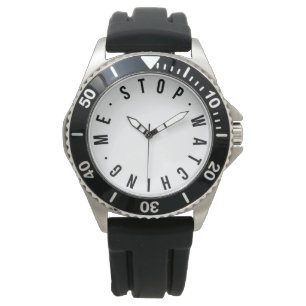 Stop Watch - Modern White