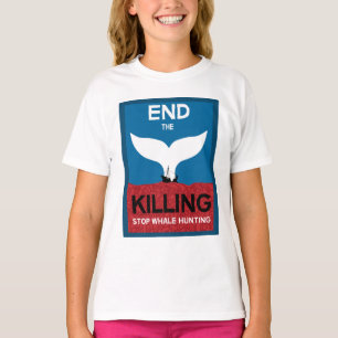 Stop Whale Hunting Ban Whaling Marine Protection T-Shirt