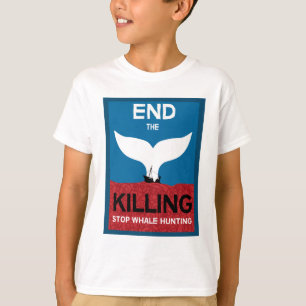Stop Whale Hunting Ban Whaling Marine Protection T-Shirt