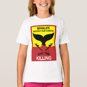 Stop Whale Hunting   Ban Whaling Marine Protection T-Shirt