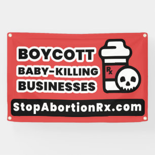 StopAbortionRx BANNED state banner (2.5x4')