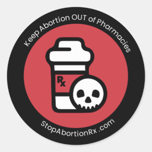 StopAbortionRx "Keep Abortion Out" 2" Sticker