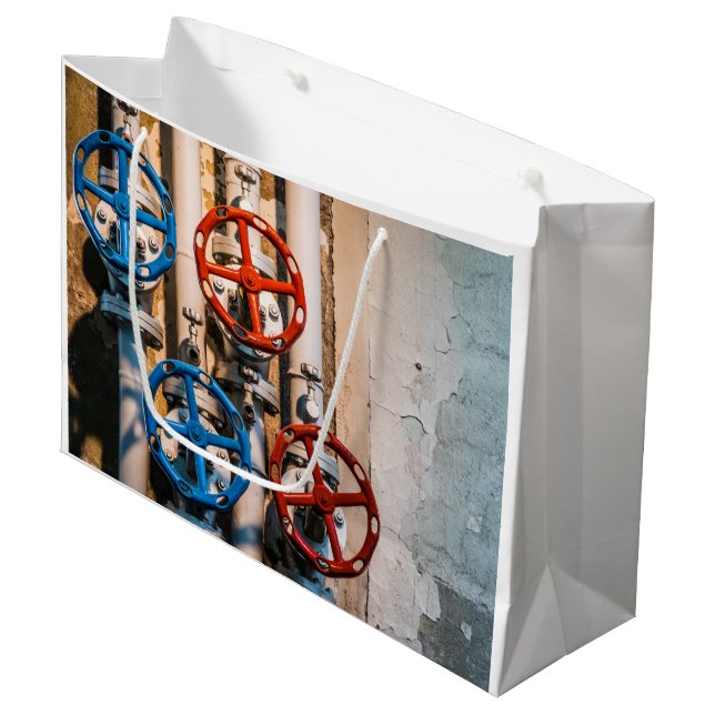 Stopcock in the Schiffbau, Zurich Large Gift Bag (Front Angled)