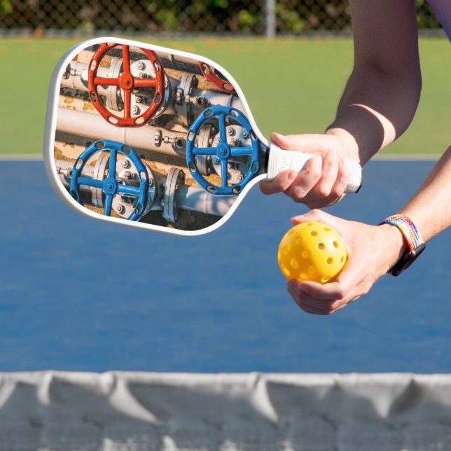 Stopcock in the Schiffbau, Zurich Pickleball Paddle (Insitu)