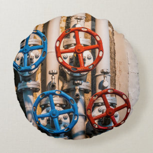 Stopcock in the Schiffbau, Zurich Round Pillow