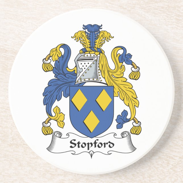Stopford Family Crest Coaster (Front)
