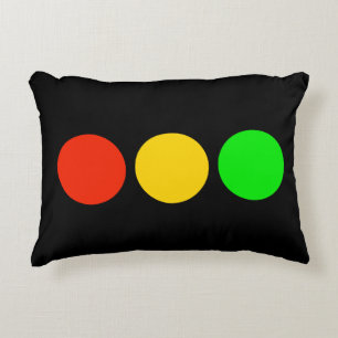 Stoplight Colours Accent Pillow