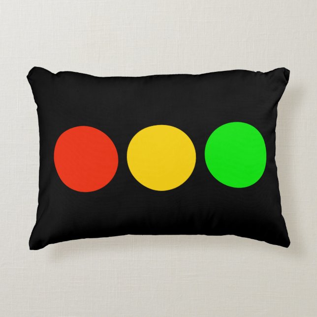 Stoplight Colours Accent Pillow (Front)