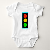 Stoplight with Light Blue Border