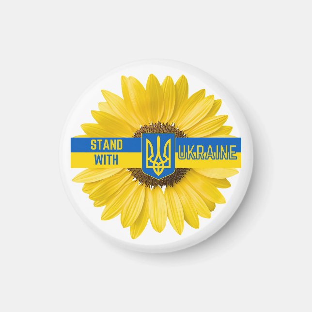 Stopper Avec Le Magnet De Tournesol Ukrainien (Devant)