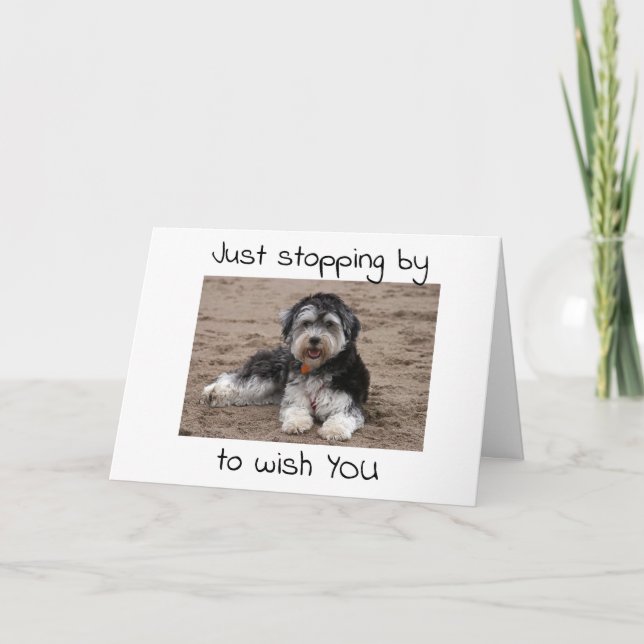 STOPPING BY TO WISH "YOU" A VERY MERRY CHRISTMAS CARD (Front)
