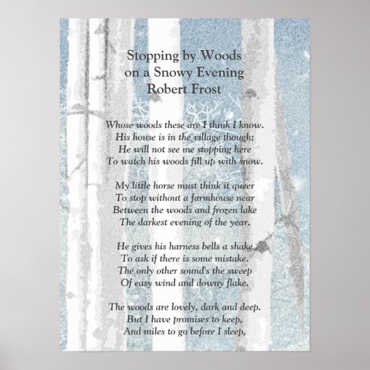 robert frost the woods poem