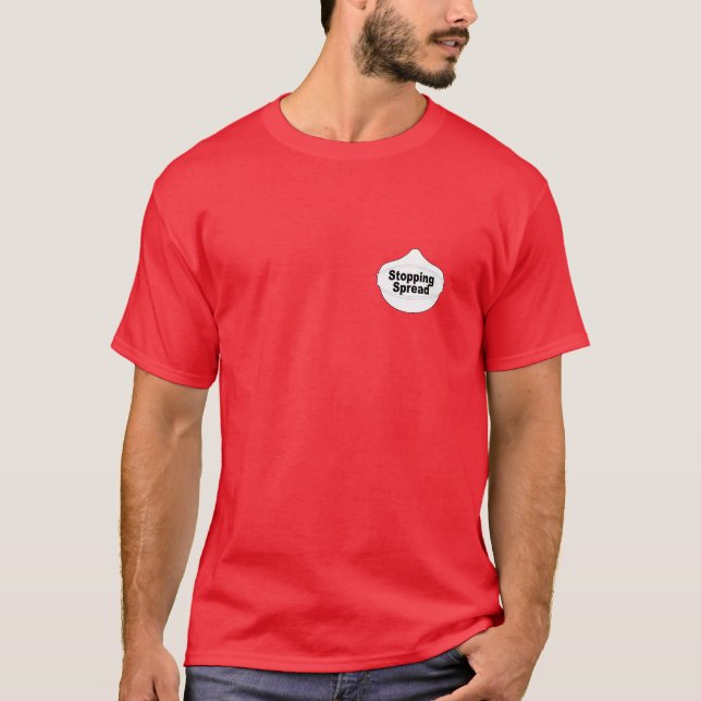Stopping Spread pocket mask t-shirt (Front)
