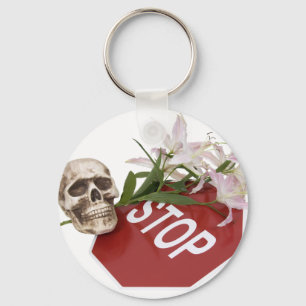 StopSignSafety051409 Keychain